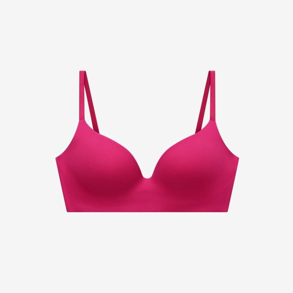 ThirdLove Zero Edge Wireless Push-Up Bra Size 30E Hot Pink